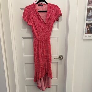 Chic Pink High Low Dress